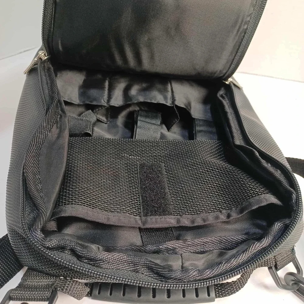 Game Boy Advance System Carrying Case Black Travel Bag‎ Organizer